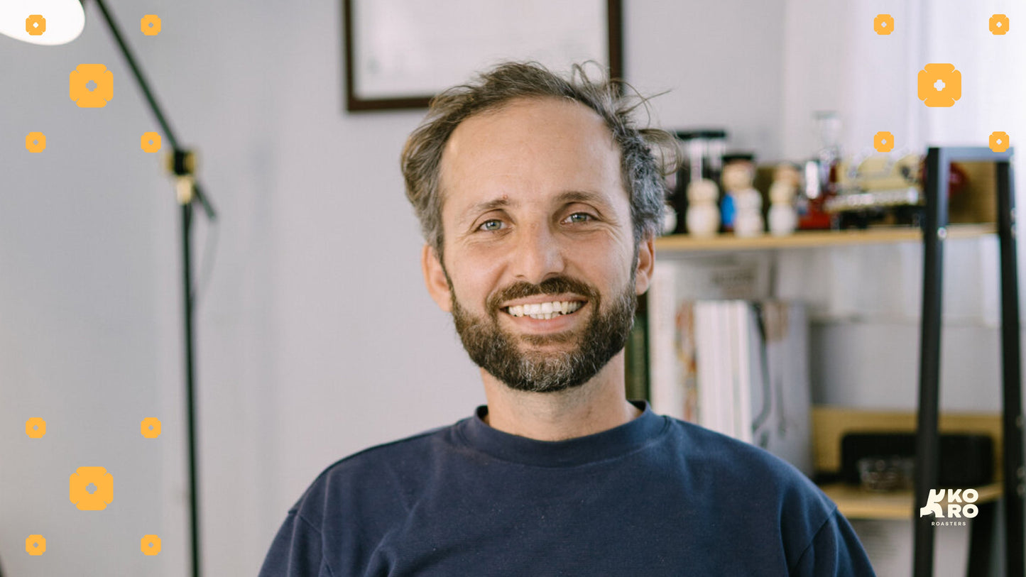 Portrait of Koro Roasters founder Alain Scialoja